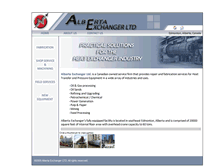 Tablet Screenshot of albertaexchanger.com
